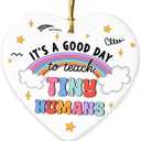 5 x Cute Pre-K Kindergarten Teacher Christmas Ornament 2026 - Teacher Appreciation Gifts for Women Men, Thank You Gifts for Teachers from Student, Daycare Preschool Teachers Gift on Christmas