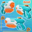 5 Pack Water Gun for Kids Adults - Long Range Super Water Blaster Soaker Squirt Gun, Summer Outdoor Toy for Boys Girls Swimming Pool, Beach, Yard, Water Fighting Play Party