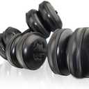 Water Filled Dumbbells Set - Water Filled Weights - Portable Travel Weights - Weights Adjustable Dumbbells (Black: 4~32 Lbs Pair)
