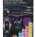 Monster 4pk LED USB Smart Light Strips with App Control: Multi-Colored PVC & ABS, Automotive Novelty, Car LED Lights