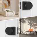 Goldenwarm Passage Door Knobs Black, Zinc-Alloy Heavy Duty Closet Door Knobs, Contemporary Matte Black Door Knob Passage, Matte Black Door Knob for Hallway (2 Pack)