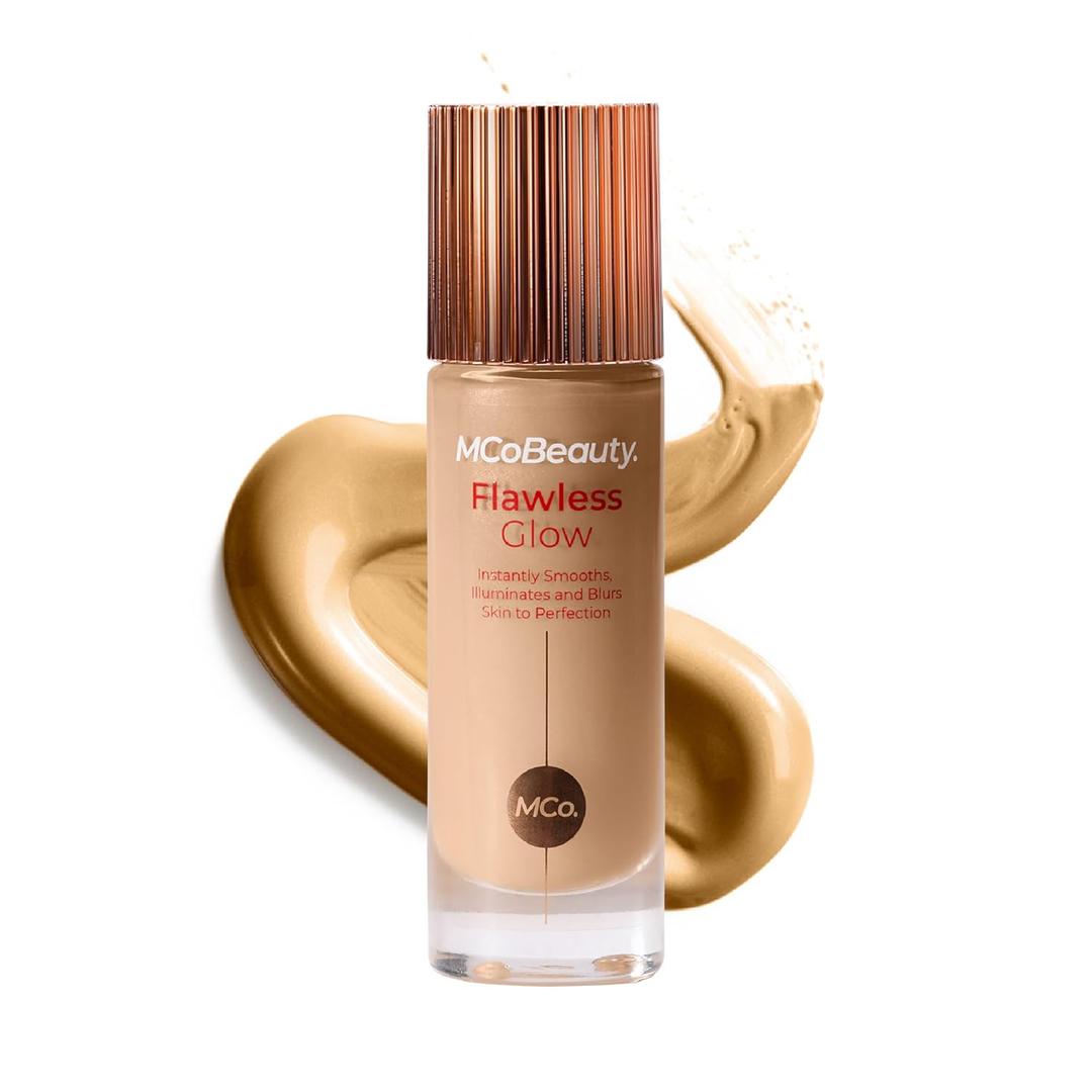 MCoBeauty Flawless Glow Luminous Skin Filter - 3.5 - Light - 4-in-1 Luminous Primer, Foundation Booster & Liquid Highlighter with Squalane - Radiant Glow Complexion Perfector Face Makeup
