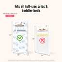 Dream On Me Nap Nest Crib and Toddler Mattress, Dual-Sided - Infants & Toddlers, Waterproof 5 Mattress with 88 Interwoven Coils, 75% Recycled Fiber, GREENGUARD Gold & BSA Certified Blue Cloud