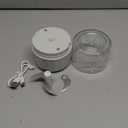 Electric Garlic Chopper, 250ML Portable Cordless Mini Food Processor, USB Rechargeable Vegetable Chopper Blender for Nuts Chili Onion Minced Meat Baby Food and Spices, BPA-Free (White)