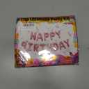 Rose Gold Happy Birthday Balloon Banner Personalized Name 16 Inch Foil happy birthday balloons letters with A-Z set and extra letters Birthday Party Decorations Happy happy birthday balloon