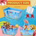 Moinchore 12 Set School's out for Summer Basket for Gifts Empty 9.8x6.5'' Happy Last Day of School Market Tray Cardboard with Bows, Cellophane Bags, Twist Tiles, Empty to Fill for Holiday Party Supply
