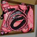 Beebiepet Heavy Duty Tactical Dog Harness for Large Dogs, No Pull Adjustable Pet Harness Reflective Service Training Easy Control Pet Vest Military K9 Working Dog Harnesses- Large, Pink Camo