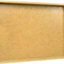 20 x 14 inches Leather Rectangle Serving Tray with Hole Handles,High-End Light Large Service Tray for Ottoman Tray, Tea, Food, Butler - Countertop, Kitchen,Family Dinner, Picnic (Brown)