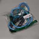 BTINESFUL 6FT Chewproof Dog Leash, Strong Nylon Rope with Anti-Chewing Chain and Padded Handle for Medium Large Dogs Outdoor Training Walking Hiking (Blue)