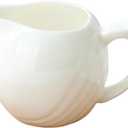 Milk Frother Cup,Milk Frothing Pitcher Espresso Machine Accessories Barista Tools Latte Art Coffee Essentials Ceramics Bone China Chocolate Handle Creamer (Classic)