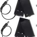 2Pcs 9V Battery Holder 9V Battery Holder with ON/Off Switch 9V Battery Case with DC 5.5 x 2.1mm Male Plug 9V Battery Case Holder with Cover Storage Case Holder