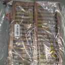 Greenual Teak Dish Drying Rack with Utensil Holder, 2 Tier Collapsible Dish Rack, Wooden Dish Racks for Kitchen Counter, Folding Drying Holder with Absorbent Dish Drying Mat