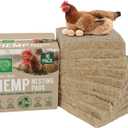 Small Pet Select - 10 Pack Hemp Nesting Pads  Extra Thick, Eco-Friendly, Absorbent, Odor-Control Liners for Chicken Coops & Nesting Boxes