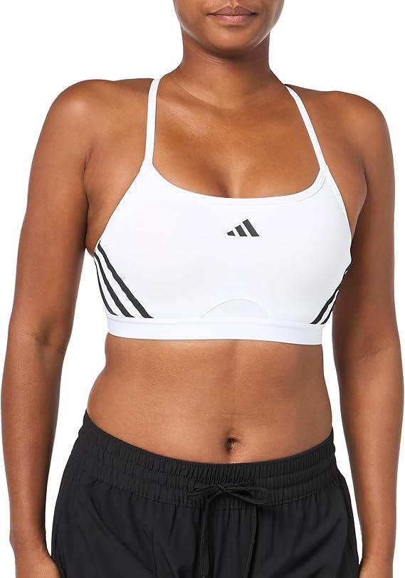 adidas Women's Aeroreact Training Light-Support 3-Stripes Bra, 38 c