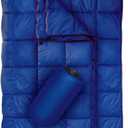 Outdoor Puffy Camping Blanket, Lightweight Down Alternative Puffy Printed Camping Large Ultra Warm Hammock Top Quilt Waterproof Blanket for Traveling Picnic Beach Party Cold Weather (Navy)