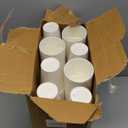 RACETOP Paper Coffee Cups 12 oz 500 pack, Paper Cups Disposable, Hot Coffee Cups, Ideal for Coffee, Beverages (12oz 500 pack white)