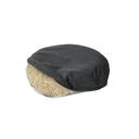 Waterproof Round Dog Bed Cover with Zipper Washable Grey Velvet Dog Bed Replacement Cover Only 36 Inch
