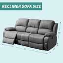 YEMYHOM 8 Pieces Stretch Recliner Sofa Cover Latest Jacquard Reclining Couch Cover with Side Pocket Anti-Slip Fitted 3 Cushion Furniture Slipcovers with Elastic Bottom (Sofa Recliner, Khaki)