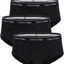 Calvin Klein Men's Cotton Classics 3-pack Brief, Medium, 3 Black