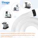 SP1023 1-1/2-Inch FIP Inlet Return Fitting with Hose, Above Ground Pool Inlet Return Fitting with Locknut Gasket Famale Inlet Pipe (FIP) for Hayward SP1023 Swimming Pool Inlet Return Fitting