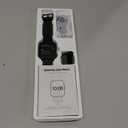 Smart Watches for Women Men, 1.85" Screen Smartwatch Compatible iPhone Android Phone Answer/Make Call, 24/7 SpO2 Sleep Heart Rate Monitor,3ATM Waterproof, Fitness 120+Sport (2 Bands Included) (Black)