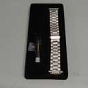 Anlinser No Gap Bands Compatible with Samsung Galaxy Watch 8 Band 44mm 40mm/Watch 8 Classic Band 46mm, 22mm Metal Strap for Women Men, Gray Titanium Size: Galaxy 8 40/44mm/8 Classic 46mm