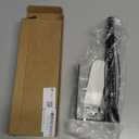 Paper Towel Holder Under Cabinet, Single Hand Operable Wall Mount with Damping Effect, Self-Adhesive or Drilled for Kitchen Bathroom, Black (Silver.)