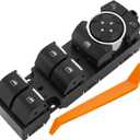 Power Window Switch.3 Metal Pins.Fits for Ford Fusion 2013-2020,Driver Side Control Door vidrios Master Switch OEM DG9Z14529AA, DWS1608, 1S14147, SW7339