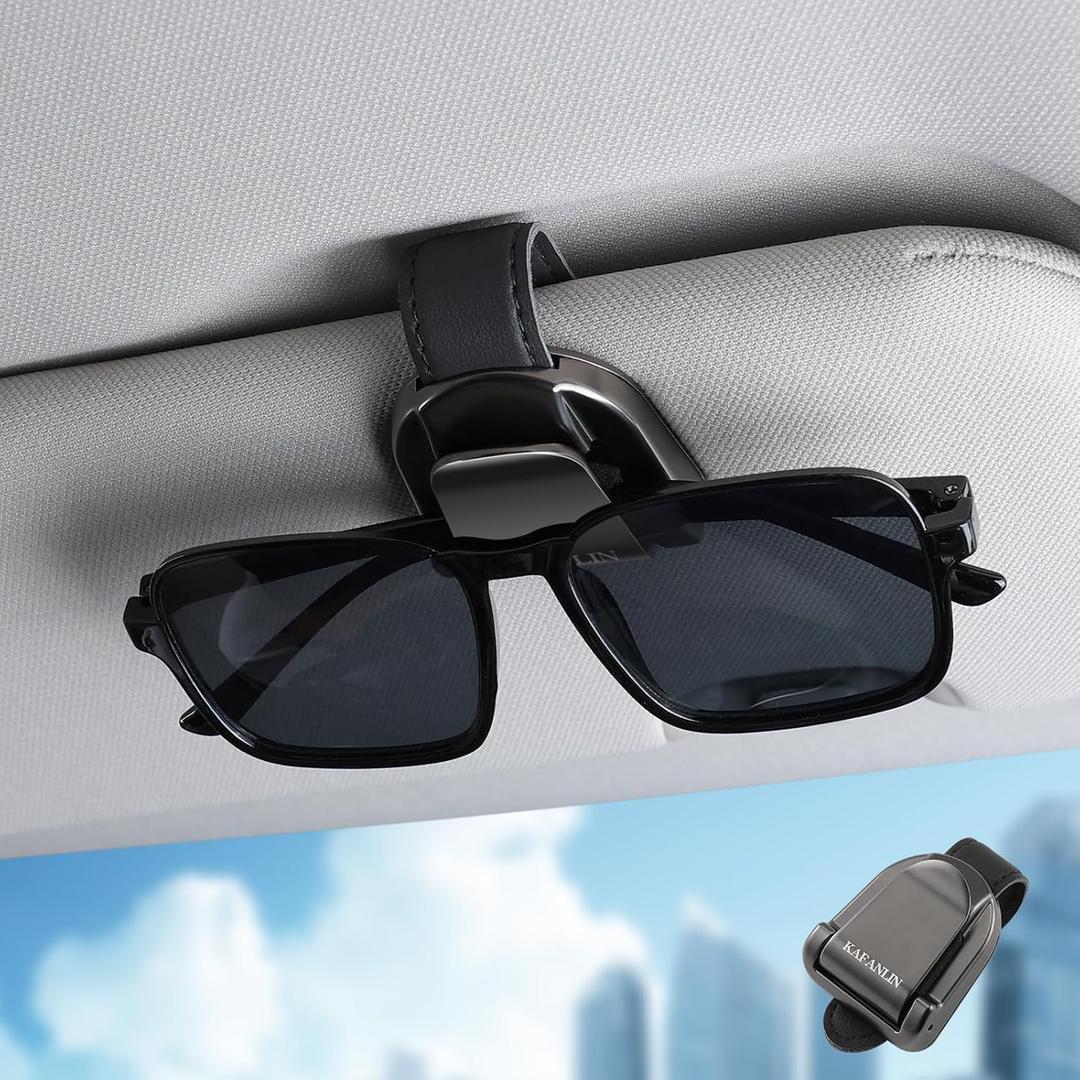 sunglass holder for car visor sunglasses holder clip Metal Auto Vehicles Sun Visor Glasses Truck Tan SUV Sunglass Eyeglass Eye Glass Holder Car Accessories Organization sunglasses visor clip for car
