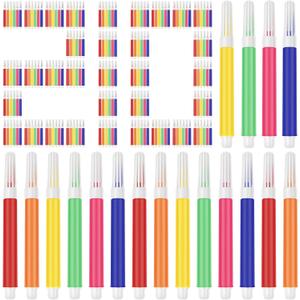 210Pcs Mini Markers Set, 3.4 Inch Vibrant Colors Portable Small Marker Pens Assorted DIY Doodle Pen for Kids Adults Art Crafts