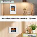 LANBON Smart Light Switch,1/2/3 Gang,3 Way for Whole House, LCD Magic Panel by WiFi Mesh Never be Offline, 2.4G Wi-Fi Smart Switch Compatible with Alexa&Google Home, Neutral Wire Required,L8-HS-White