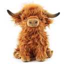 Highland Cow Stuffed Animal Realistic Scottish Cow Plush Toy Soft Farm Animal Cattle Plushie Doll Present for Adults Kids Boys Girls
