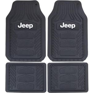 Plasticolor 001668R01 Jeep Weatherpro 4 Piece Floor Mats Set, Floor Mats, One Size, Black