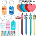 AmazingSpark 20 Pcs 2026 Occupational Therapy Gifts Pens Bulk Occupational Therapist Appreciation Gift Keychains Thank You Bookmark Cards Heart Air Fresheners Ballpoint Pens for Ot Month Women Men