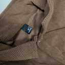 RoseSeek Men's Corduroy Button Down Shirts Long Sleeve Collared Shirt Jackets Fall Clothes Streetwear Coffee Brown Medium