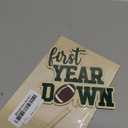 Wooden First Year Down Cake Topper - Football 1st/First Birthday Party Decorations,Football 1st Birthday Cake Topper,Sport Party Cake Smash (topper-1)