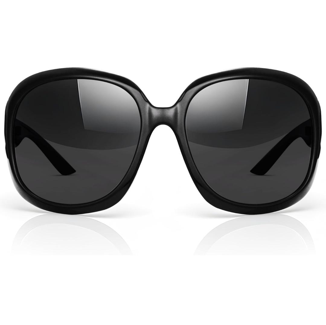 miyya Bug Eye Oversized Polarized Sunglasses Womens, Trendy Retro Sun Glasses for Women 2025, Oversized UV Protection Shades