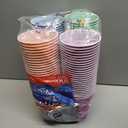 Hefty Party On Disposable Plastic Cups, Assorted, 16 Ounce, 100 Count