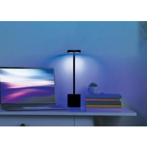 Merkury Innovations Metal LED Touch Lamp - Muticolor & Black 10.5 in