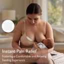 Hydrogel Soothing Gel Pads for Breastfeeding: Breast Pads Reusable for Instant Pain Relief | Provides Cooling Effect | Healing Nipples - 12 Packs(24 Count)