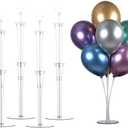 LANGXUN 4 Pack 28" Height Table Balloon Stand Kit for Birthday Party Wedding Decorations, Balloons Arch Kit for Graduation Party and Christmas Balloon Decorations