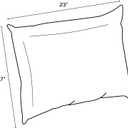 Arden Outdoor Cushion Pillow Back, 23 x 17, Rain-Proof, Fade Resistant Sapphire Blue Leala
