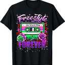 Freestyle Music Retro 80s Cassette Old School Mix T-Shirt, Large