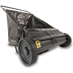 Agri-Fab 45-0218 " 26" Push Behind Lawn Sweeper, 7 cu. ft Hopper Bag Capacity; Leaf & Grass Catcher, with Adjustable Brush Height