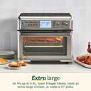 Cuisinart Air Fryer Toaster Oven with Extra-Large Capacity, 1800W Stainless Steel Oven with Digital Display, Bake, Broil, Roast & Air Fry Options, Adjustable Temperature, TOA-95NAS