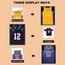 Grintus Jersey Frame Display Case Jersey Display Case Jersey Shadow Box with Uv Protection Acrylic and Hanger for Baseball Basketball Football Soccer Hockey Sport Shirt and Uniform,Black Finish, 23.25"L x 1.5"W x 31.25"H