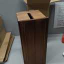 Large Cable Management Box, Burnt Wood Cord Organizer Box for Desk, Floor, Office to Hide Extension Cords Power Stripes Surge Protectors Chargers Wires