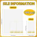 100 Pcs White and Gold Napkins - Gold Paper Napkins Disposable - Premium Quality Gold Dinner Napkins for Bathroom Kitchen Wedding Birthday Anniversary Party