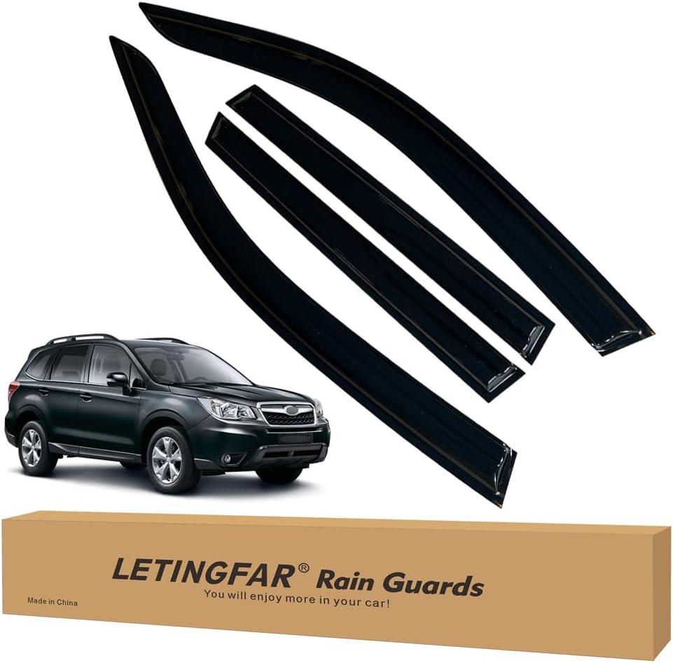 Window Visors Rain Guards for Subaru Forester 2019 2020 2021 2022 2023 2024 Accessories, Wind Deflectors Vent Shades for Subaru Forester