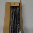 Black Shower Curtain Rod 31 to 80 Inch,1 Inch Diameter Adjustable Spring Tension Stainless Steel Telescoping Rod, Easy Install, No Rust